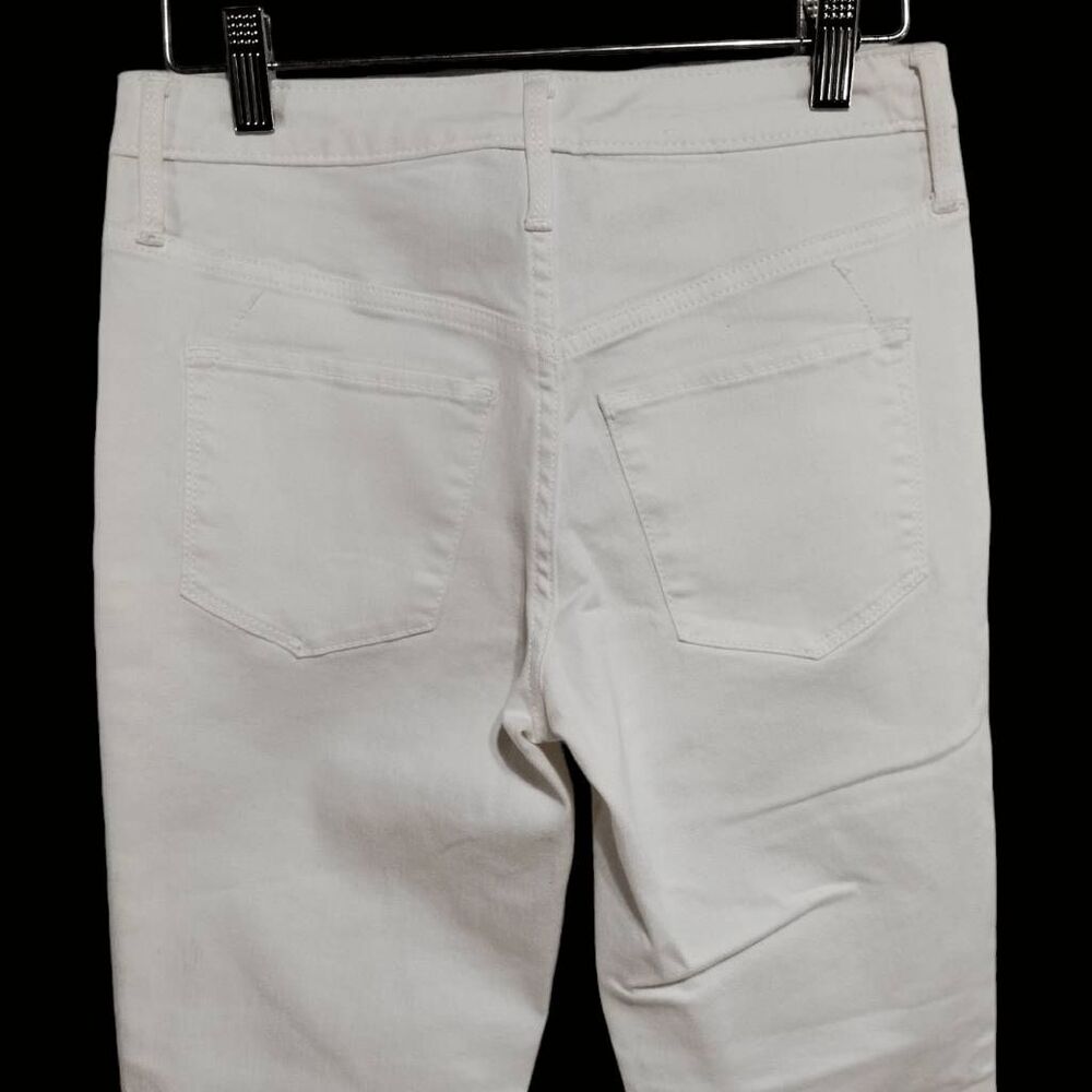 Mossimo White High Rise Jegging Crop Jeans Sz 0 Stretchy Denim - Picture 4 of 6